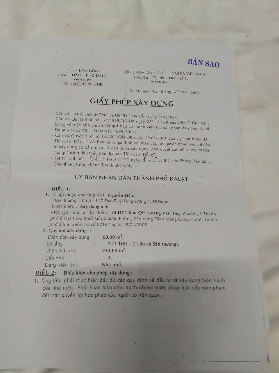 Bán Nhà, Hoàng Văn Thụ, Phường Xuân Hương, Tp Đà Lạt