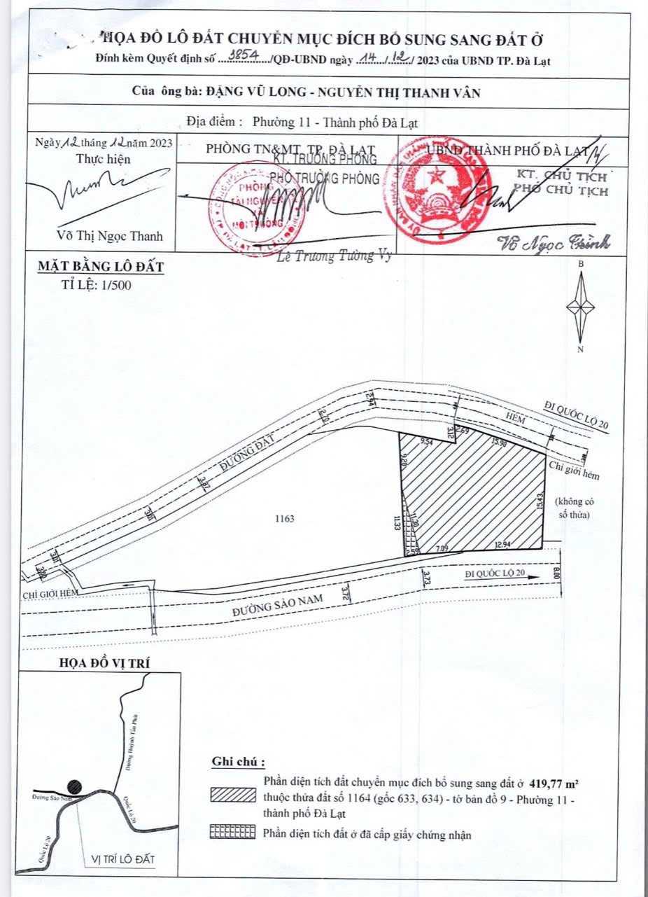 Bán Đất ở, Hùng Vương, Phường Xuân Trường, Tp Đà Lạt